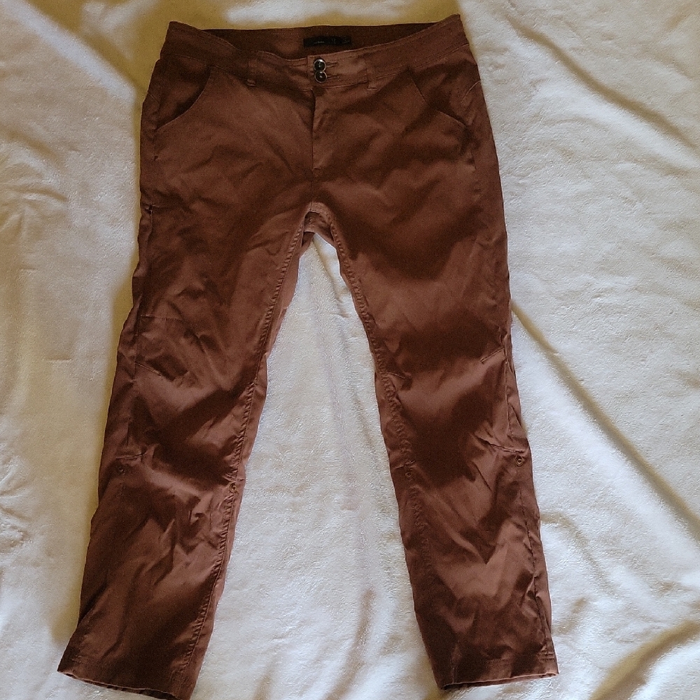 Prana Brown Slim Fit Pants size 12